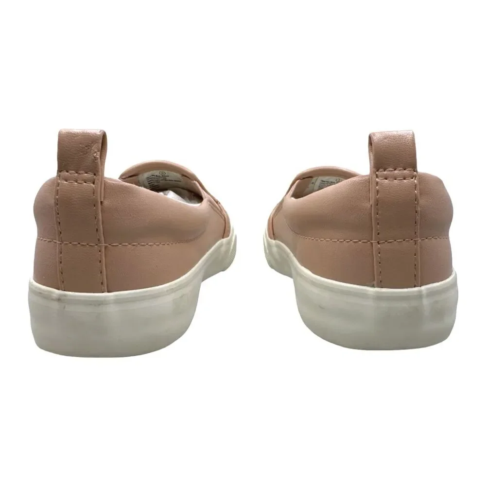 Cat & Jack Girls Nellie Chevron Stitch Slip-On Sneakers - Size 2